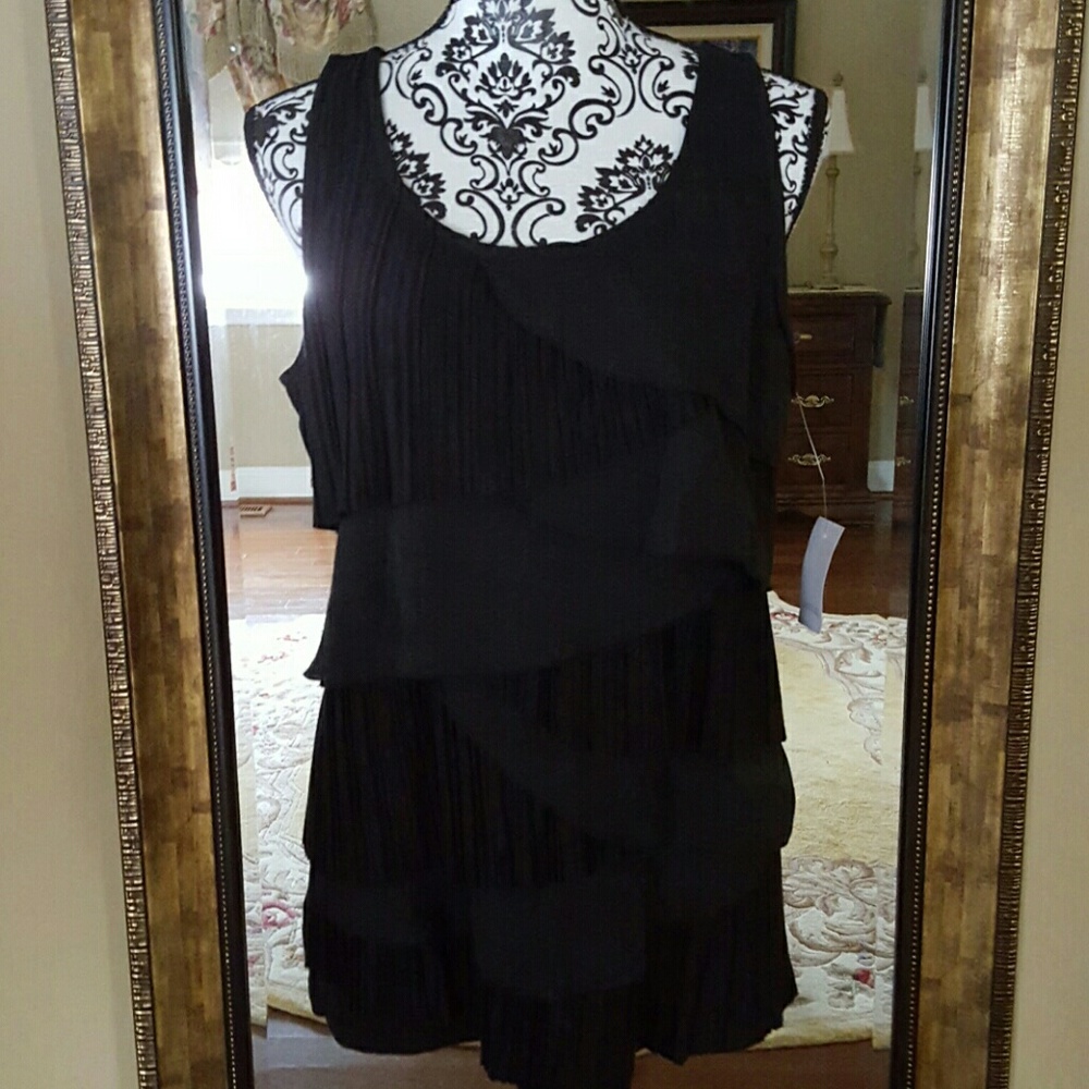 NWT Sleeveless black top by Ann Taylor Loft
